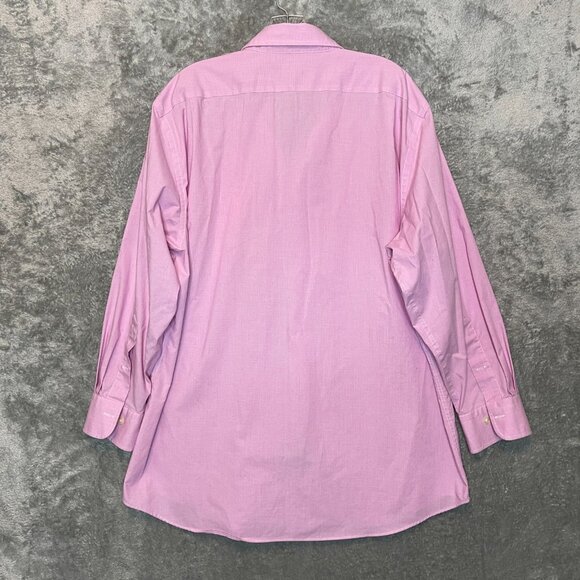 Lauren Ralph Lauren Black Label Men Slim Fit Stretch Non Iron Dress Shirt 17.5 - Picture 2 of 11